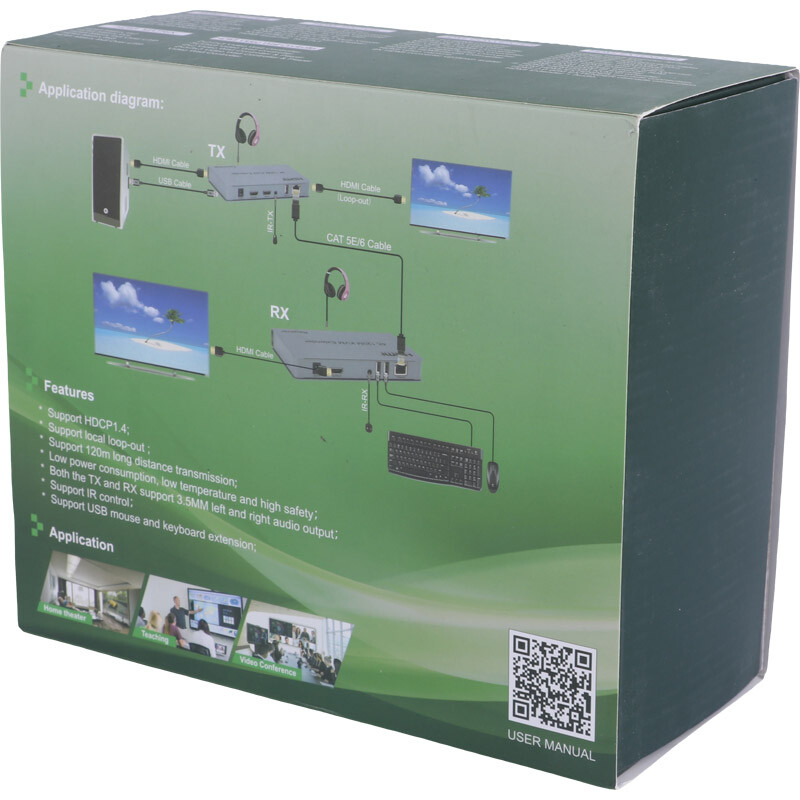 کی وی ام اکستندر HDMI طول 120 متر کد 1
