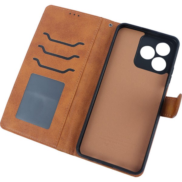کیف چرمی مگنتی ریلمی Note 50 محافظ لنزدار