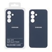 قاب سیلیکونی پاک کنی اورجینال درجه یک Samsung Galaxy S25 FE - سرمه ای (پک دار)
