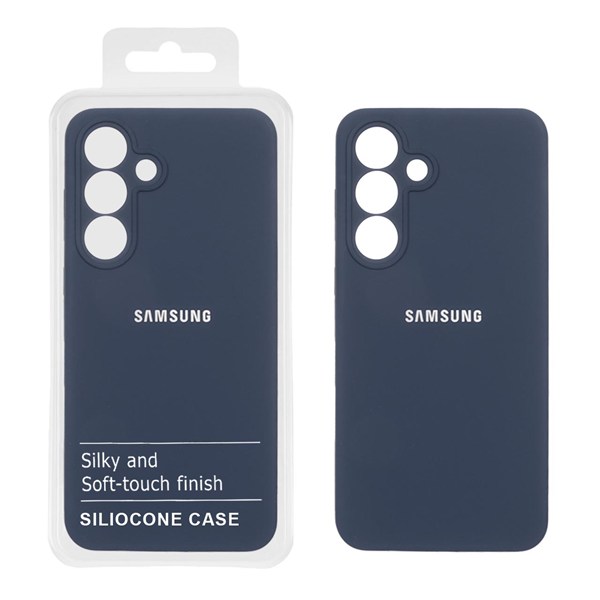 قاب سیلیکونی پاک کنی اورجینال درجه یک Samsung Galaxy S25 FE - سرمه ای (پک دار)