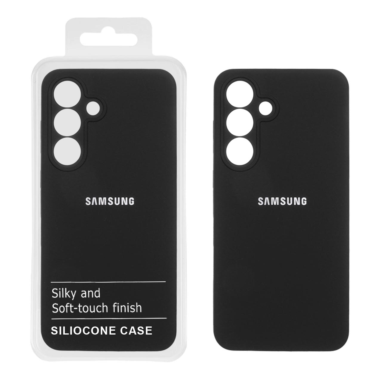 قاب سیلیکونی پاک کنی اورجینال درجه یک Samsung Galaxy S25 FE - مشکی (پک دار)