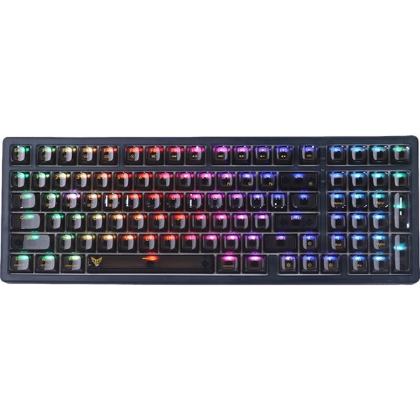 کیبورد بی سیم گیمینگ هیسکا Crystal Knight HX-KEG460