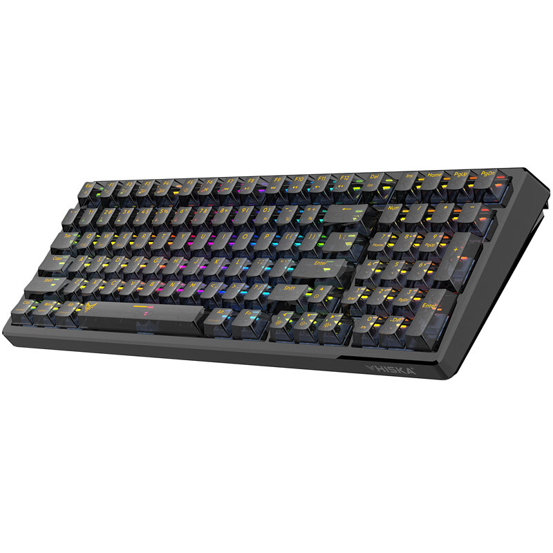 کیبورد بی سیم گیمینگ هیسکا Crystal Knight HX-KEG460