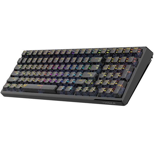 کیبورد بی سیم گیمینگ هیسکا Crystal Knight HX-KEG460