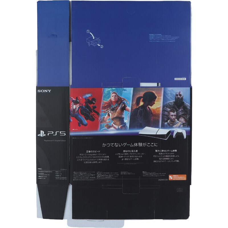 جعبه خالی کنسول PS5 Slim Digital Asia Region رویی
