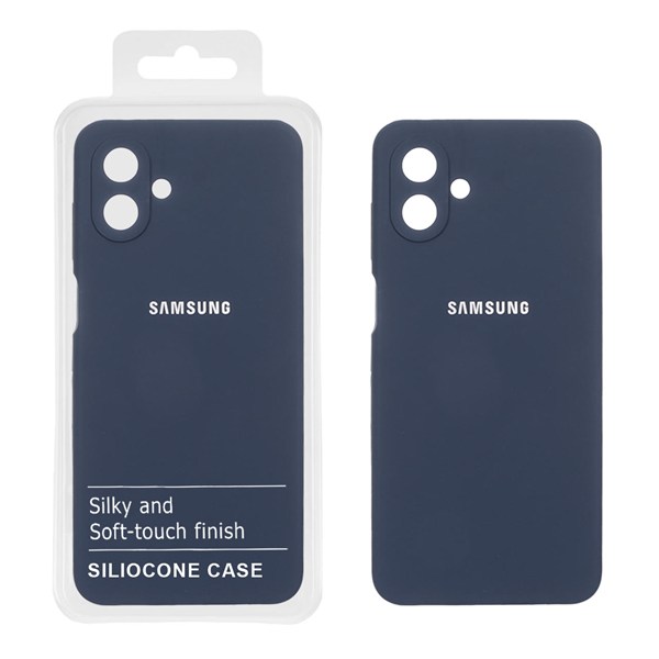 قاب سیلیکونی پاک کنی اورجینال درجه یک Samsung Galaxy A07 - سرمه ای (پک دار)