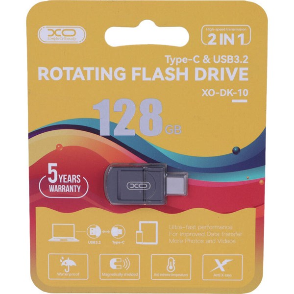 فلش 128 گیگ ایکس او XO-DK-10 OTG Type-C USB3.2