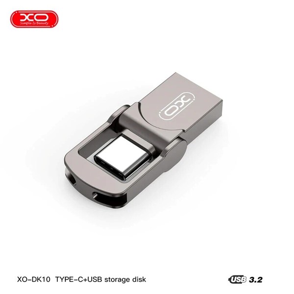 فلش 128 گیگ ایکس او XO-DK-10 OTG Type-C USB3.2