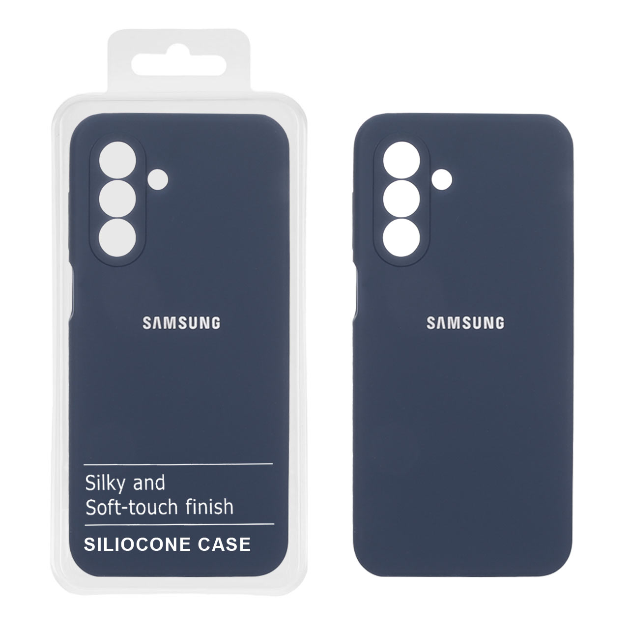 قاب سیلیکونی پاک کنی اورجینال درجه یک Samsung Galaxy A17 / A26 - سرمه ای (پک دار)