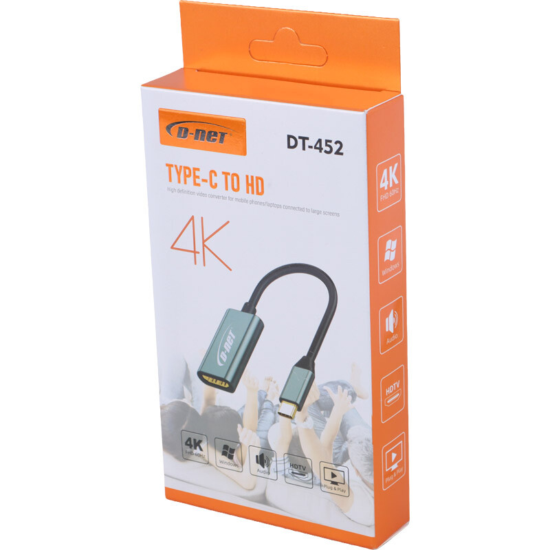 تبدیل Type-C به HDMI دی نت DT-452