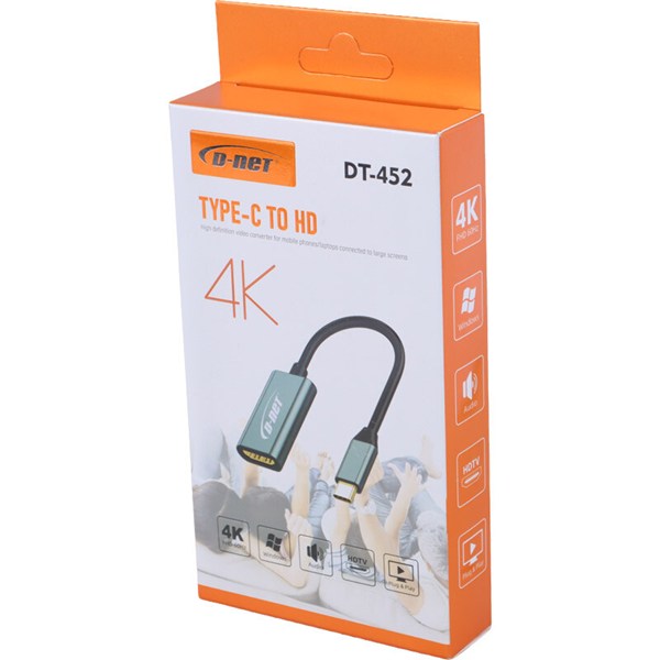 تبدیل Type-C به HDMI دی نت DT-452