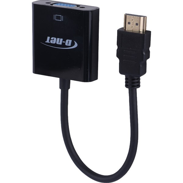 تبدیل HDMI به VGA دی نت DT-403 + کابل Micro USB