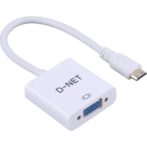 تبدیل Mini HDMI به VGA دی نت + کابل صدا