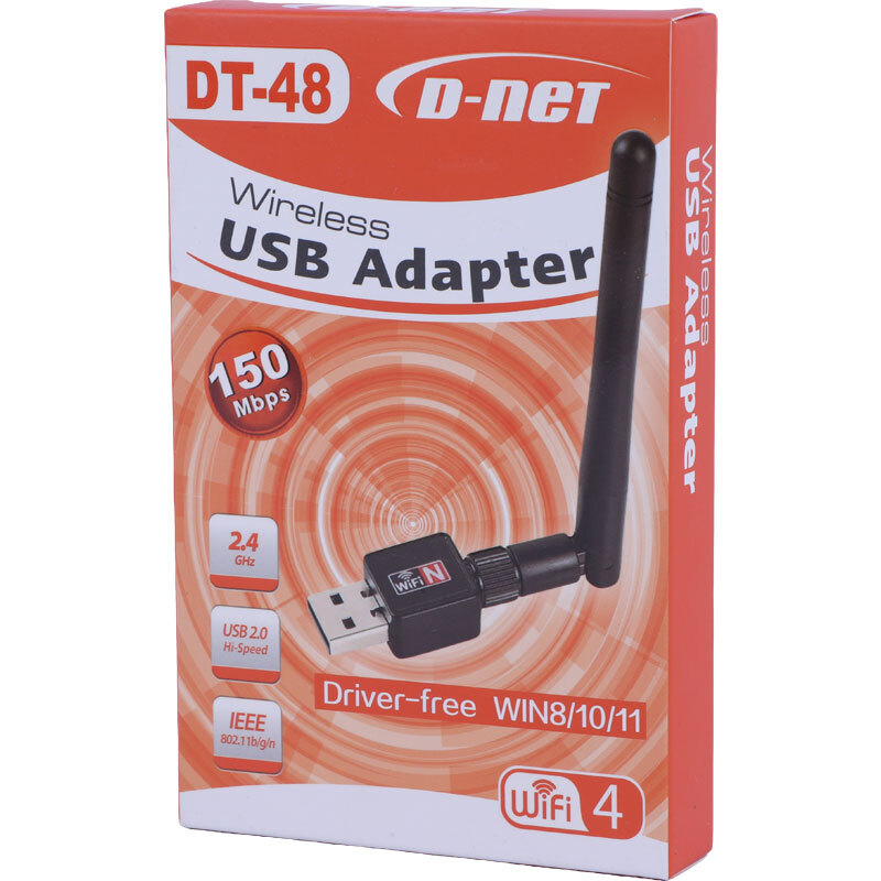 کارت شبکه بی سیم آنتن دار دی نت DT-48 150Mbps