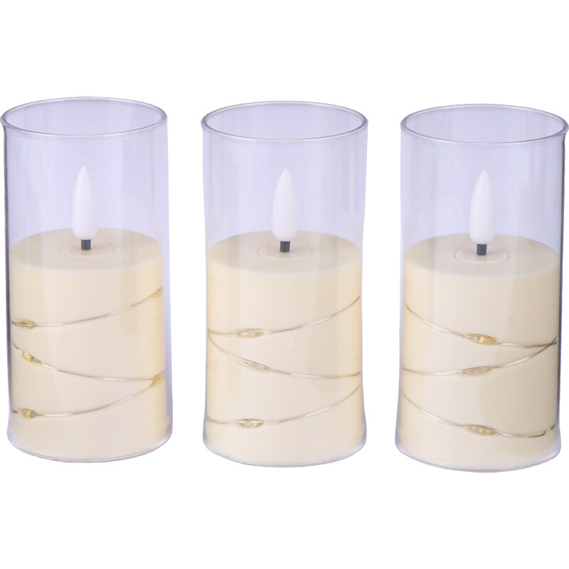 شمع LED طرح استوانه ای
