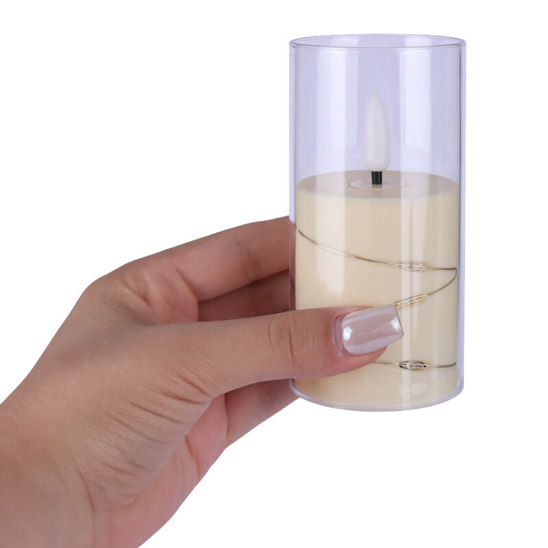 شمع LED طرح استوانه ای
