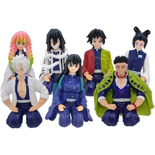 اکشن فیگور طرح Demon Slayer کد 1362 بسته 7 عددی