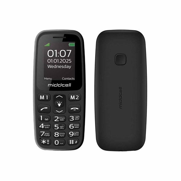 گوشی موبایل Middcell مدل M107 - مشکی