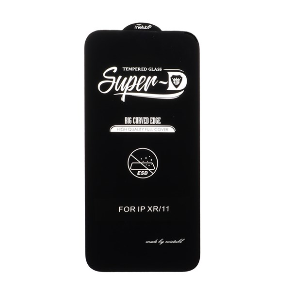 محافظ صفحه نمایش شیشه ای Apple iPhone 11 / iPhone XR - Full Cover Super D Mietubl - ESD - مشکی (بدون پک) - NTC ORG