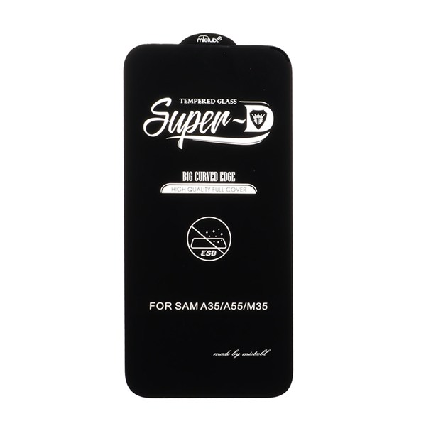 محافظ صفحه نمایش شیشه ای Samsung Galaxy A35 / A55 - Full Cover Super D Mietubl - ESD - مشکی (بدون پک) - NTC ORG