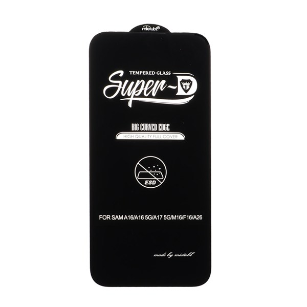 محافظ صفحه نمایش شیشه ای Samsung Galaxy A17 / A16 / A26 - Full Cover Super D Mietubl - ESD - مشکی (بدون پک) - NTC ORG
