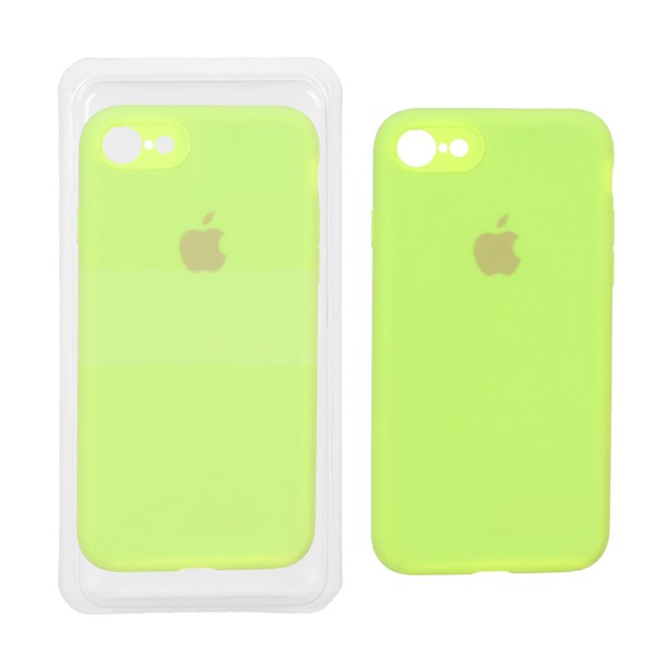 قاب سیلیکونی پاک کنی محافظ لنزدار اورجینال مدل Apple iPhone 7 / iPhone 8 / iPhone SE (2020) - سبز فسفری (پک دار )
