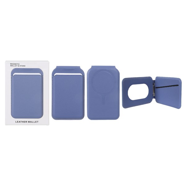 جاکارتی چرمی Magsafe اپل Leather Wallet استند شو - یاسی (پک دار) - NTC