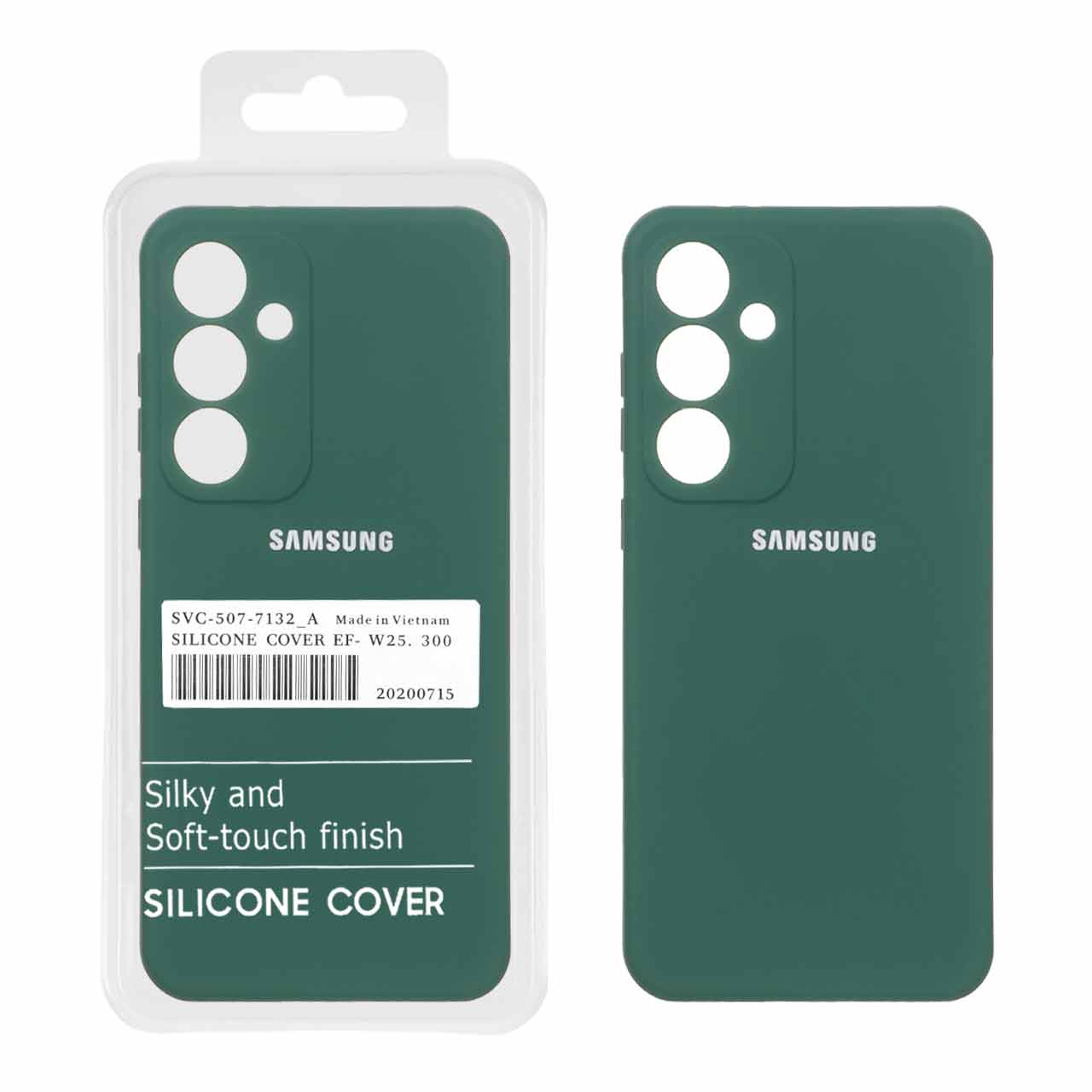 قاب نیو سیلیکون محافظ لنزدار RFF مدل Samsung Galaxy S25 FE - سبز (پک دار)