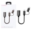 تبدیل Earldom Type-C & MicroUSB To USB3.0 OTGمدل OT84 - مشکی