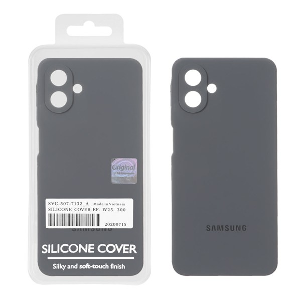 قاب سیلیکونی پاک کنی اورجینال Master Quality مدل Samsung Galaxy A07 - خاکستری (پک دار)