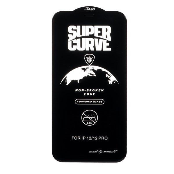 محافظ صفحه نمایش شیشه ای Full Cover ESD SUPER CURVE Mietubl مدل NTC - Apple iPhone 12 / iPhone 12 Pro