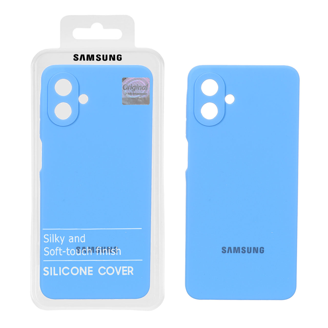 قاب سیلیکونی پاک کنی اورجینال Master Quality مدل Samsung Galaxy A07 - آبی (پک دار)