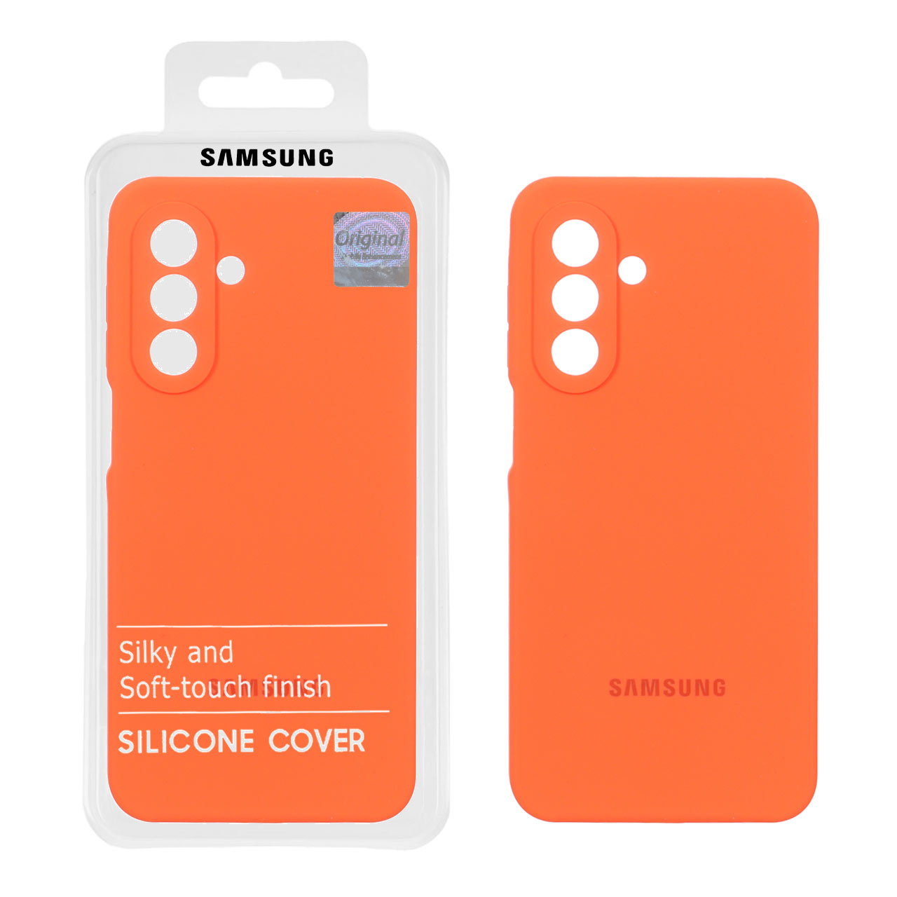 قاب سیلیکونی پاک کنی اورجینال Master Quality مدل Samsung Galaxy A17 / A26 - نارنجی (پک دار)