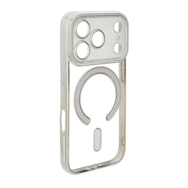 قاب الکترواستاتیک Magsafe اکلیلی Apple iPhone 17 Pro - نقره ای