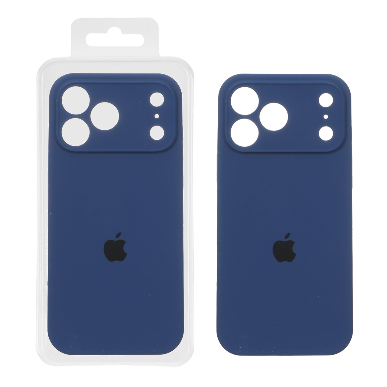 قاب سیلیکونی پاک کنی محافظ لنزدار اورجینال Apple iPhone 17 Pro Max - سرمه ای (پک اصلی)