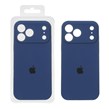 قاب سیلیکونی پاک کنی محافظ لنزدار اورجینال Apple iPhone 17 Pro Max - سرمه ای (پک اصلی)