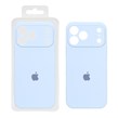 قاب سیلیکونی پاک کنی محافظ لنزدار اورجینال Apple iPhone 17 Pro Max - آبی کبریتی (پک اصلی)
