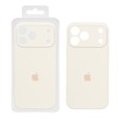 قاب سیلیکونی پاک کنی محافظ لنزدار اورجینال Apple iPhone 17 Pro Max - کرم (پک اصلی)