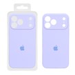 قاب سیلیکونی پاک کنی محافظ لنزدار اورجینال Apple iPhone 17 Pro Max - بنفش روشن (پک اصلی)