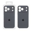 قاب سیلیکونی پاک کنی محافظ لنزدار اورجینال Apple iPhone 17 Pro Max - ذغالی (پک اصلی)