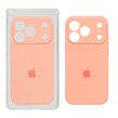 قاب سیلیکونی پاک کنی محافظ لنزدار اورجینال Apple iPhone 17 Pro - نارنجی روشن (پک اصلی)