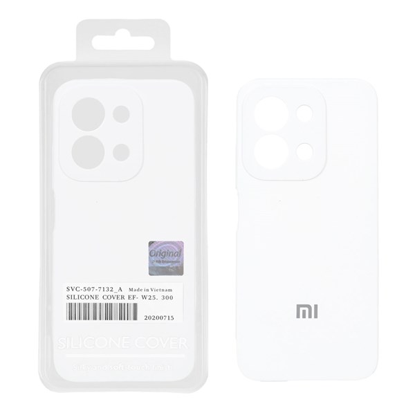 قاب سیلیکونی پاک کنی اورجینال Master Quality مدل Xiaomi Redmi 15C / Poco C85 - سفید (پک دار)