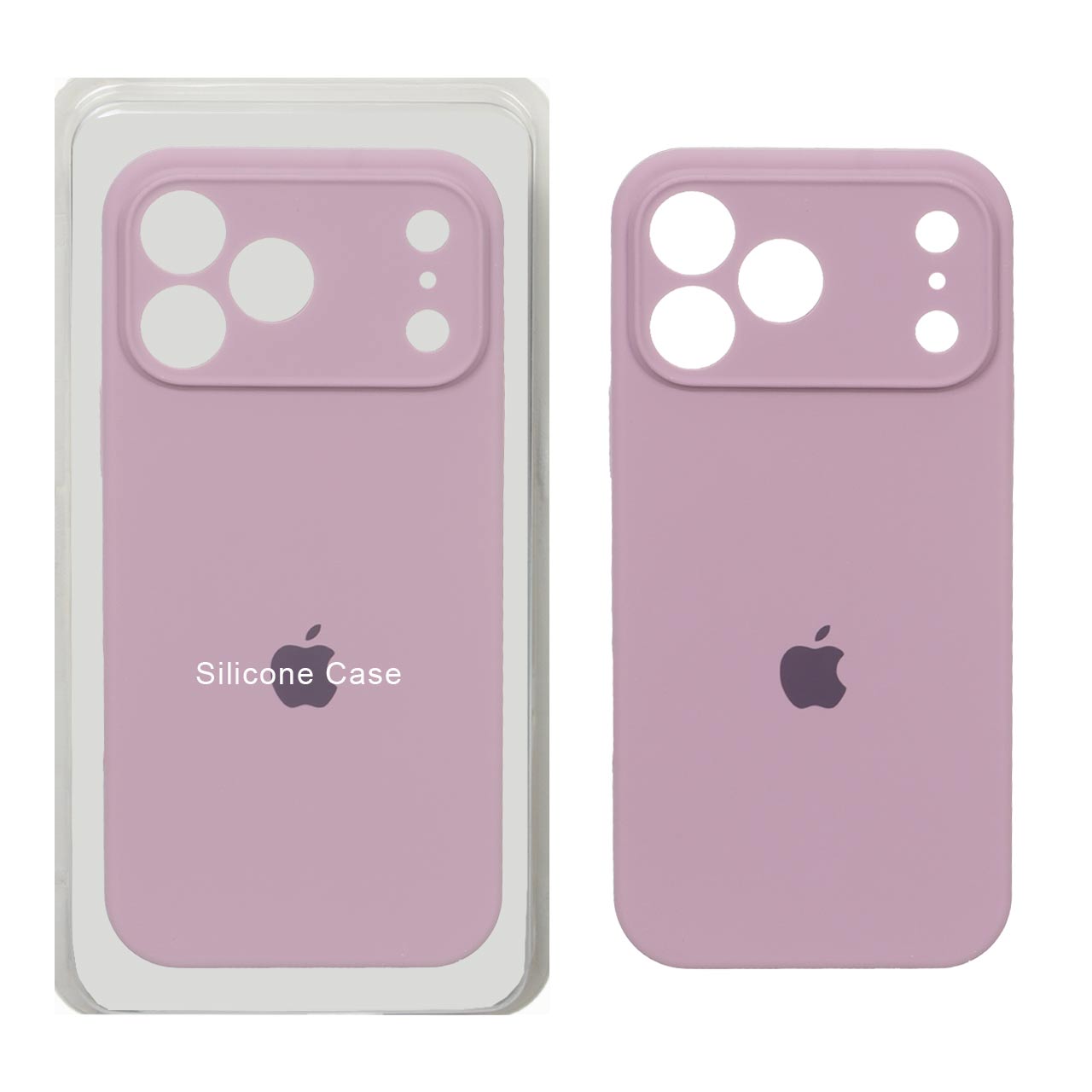قاب سیلیکونی پاک کنی محافظ لنزدار اورجینال Apple iPhone 17 Pro Max - بنفش کدر (پک اصلی)