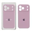 قاب سیلیکونی پاک کنی محافظ لنزدار اورجینال Apple iPhone 17 Pro Max - بنفش کدر (پک اصلی)