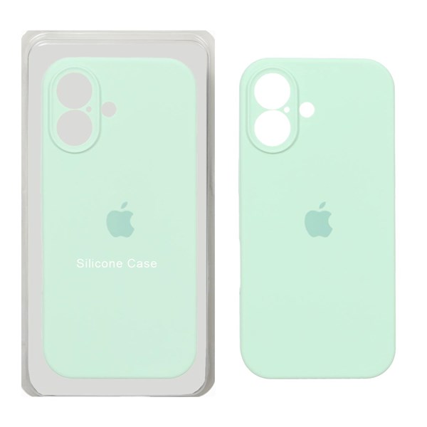 قاب سیلیکونی پاک کنی محافظ لنزدار اورجینال Apple iPhone 17 - سبز روشن (پک اصلی)