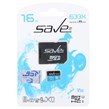 (گارانتی مادام العمر شرکت آی تین) Save it microSDHC & adapter U1 Class 10 633X -95MB/s - 16GB مشکی آبی