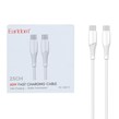 کابل شارژ فست پاوربانک Earldom Type-C To Type-C مدل EC-163C-C - سفید
