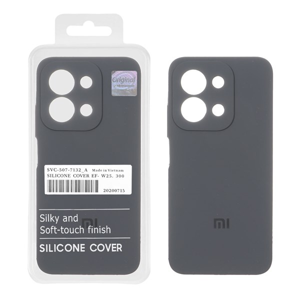 قاب سیلیکونی پاک کنی اورجینال Master Quality مدل Xiaomi Redmi 15C / Poco C85 - خاکستری (پک دار)