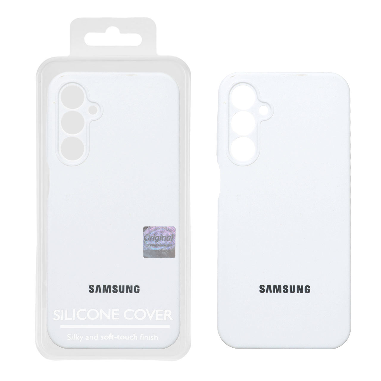 قاب سیلیکونی پاک کنی اورجینال Master Quality مدل Samsung Galaxy A25 5G - سفید (پک دار)