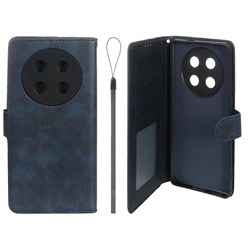 کیف موبایل مگنتی درجه یک داخل خز MNC Plus مدل Honor X9c - سرمه ای